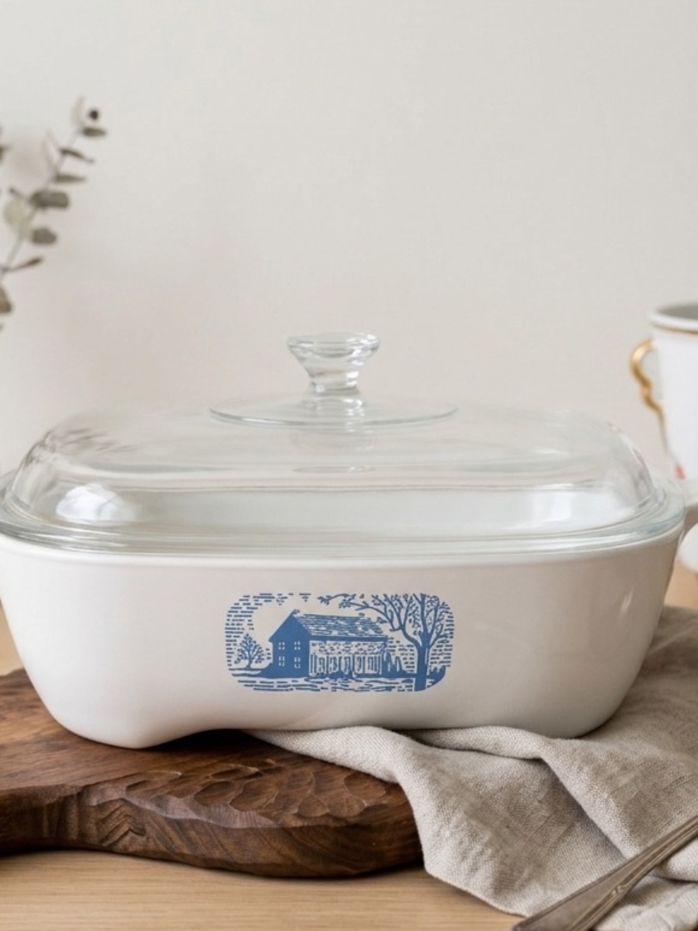 Corning Ware Blue Colonial House